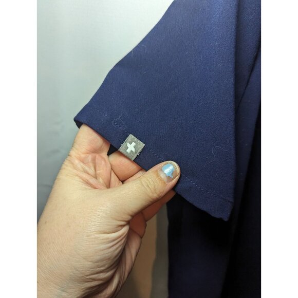 Figs Technical Collection Blue Scrub Top Style W21SW1003 Women’s Size XXS Blue - Picture 4 of 12